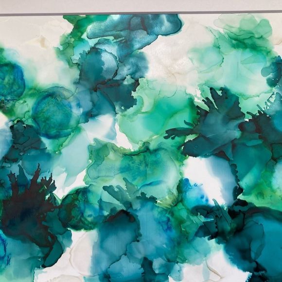 New Original Signed Artwork Alcohol Ink on Paper - Picture 4 of 6